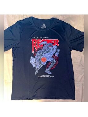 Black Short Sleeve KEVIN DURANT NBA Graphic T Shirt THE SLIM REAPER Men’s XL